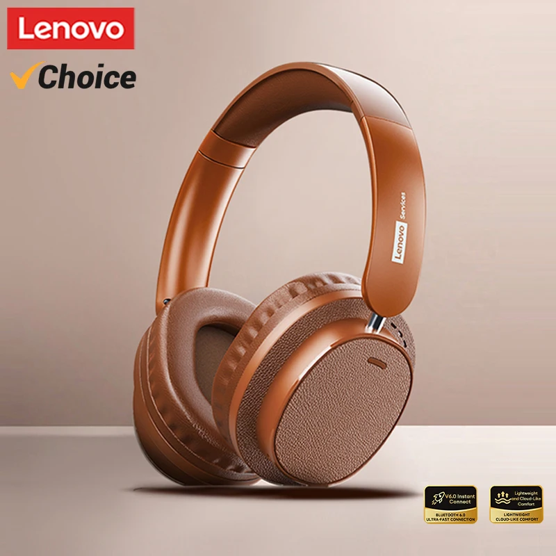 Lenovo LS105 Gaming Wireless-Kopfhörer mit Mikrofon, 30-Stunden-Over-Ear-Kopfhörer, Bluetooth 6.0, faltbare HIFI-Sound-Sportkopfhörer Image