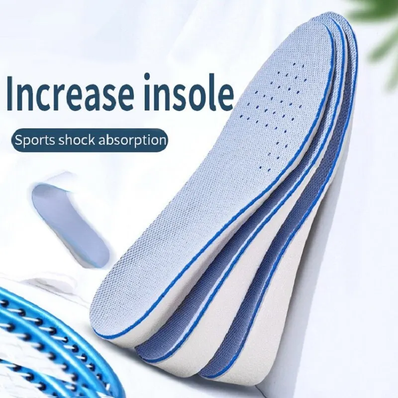 1 Paar unsichtbare Einlegesohlen zur Erhöhung der Höhe für Schuhe, atmungsaktiv, bequem für Füße, Damen- und Herrenschuhe, Fersenlift, orthopädische Pflegepads Image