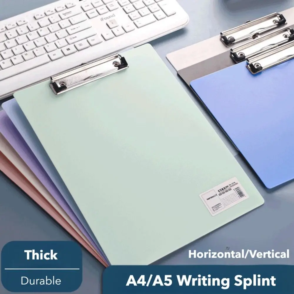 Multifunktionale A4/A5-Schreibunterlage, horizontal/vertikal, mit Aufhängeloch, Schreibtafel, Clip, Schreibunterlage für Studenten Image