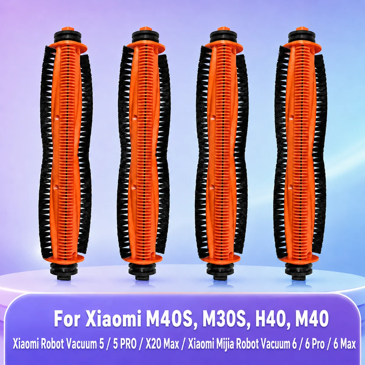 Passend für ( Xiaomi X20 Max, Xiaomi Robot Vacuum 5 / 5 Pro / Mijia 5 PRO ,Xiaomi Mijia Robot Vacuum 6/ 6 Pro/ 6 Max, Xiaomi M40S / M30S / H40 / M40 ) Staubsaugerteile Tricut-Bürste Ersatz Zubehör Image