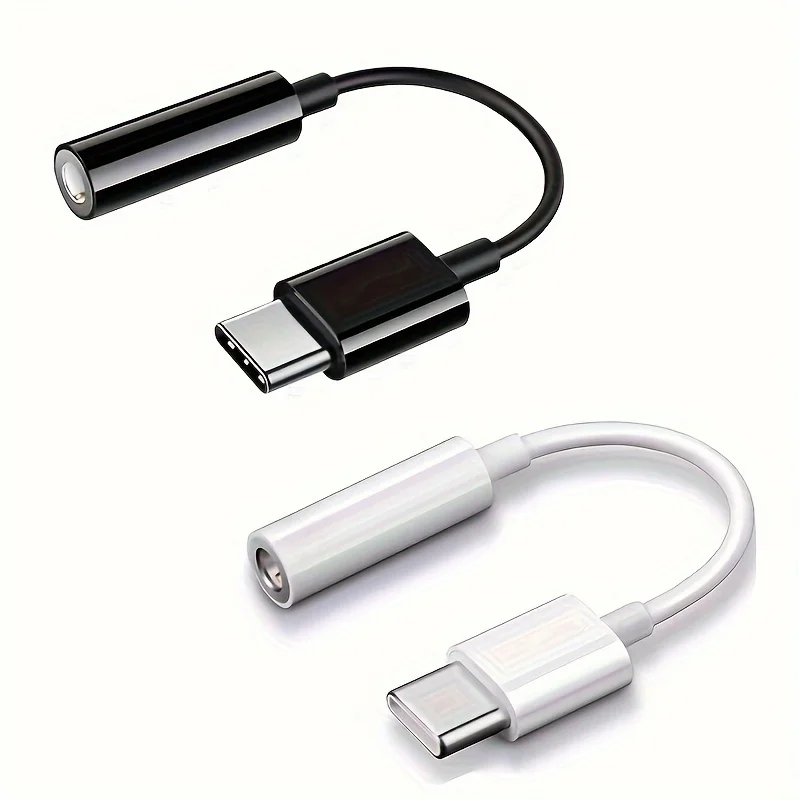 USB Typ C auf 3,5 mm Audio-Adapter, USB C auf Aux Audio Dongle-Kabel, USB Typ C auf 3,5 mm weiblicher Kopfhöreranschluss-Adapter für P Image