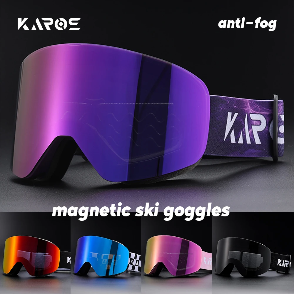 Neue Doppelschicht-Antibeschlag-Skibrille für Herren und Damen, zylindrische Schneeski-Brille mit UV-Schutz für Wintersport und Snowboard Image