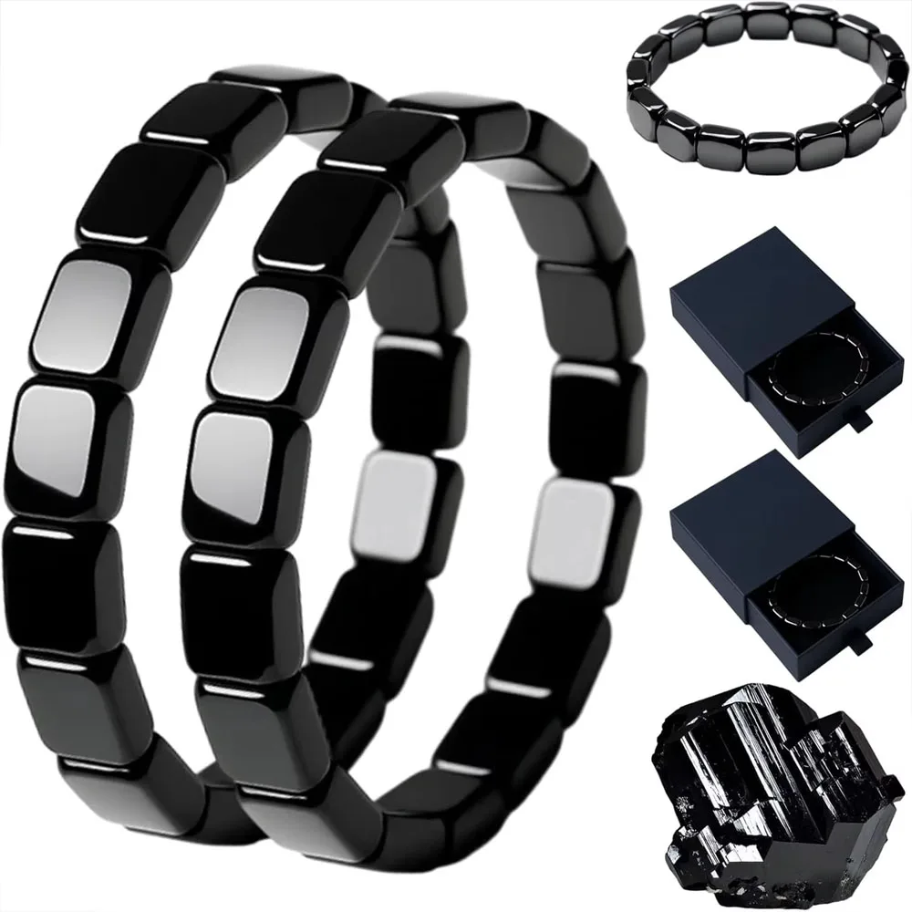 2026 Neues Hämatit-Armband für Männer: Natürlich Unterstützt T-Werte, Stärkt Selbstvertrauen, Verbessert Geistige Klarheit und Konzentration Image
