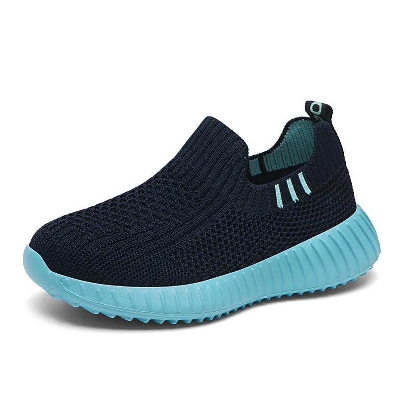 Kinder Schuhe Jungen Laufschuhe Sport Schuhe Kinder Socken Turnschuhe Große Mädchen Atmungsaktive Mesh Schule Schuh Weiche Sohle Casual Walking Tenis Image