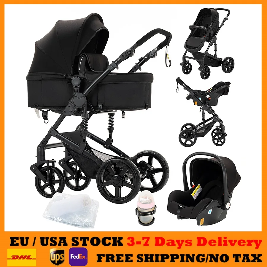 Kinderwagen 3-in-1 Kinderwagen Babyautos Kinderwagen Lichtwagen Buggy Kinderwagen Babyzubehör für Neugeborene Autositz