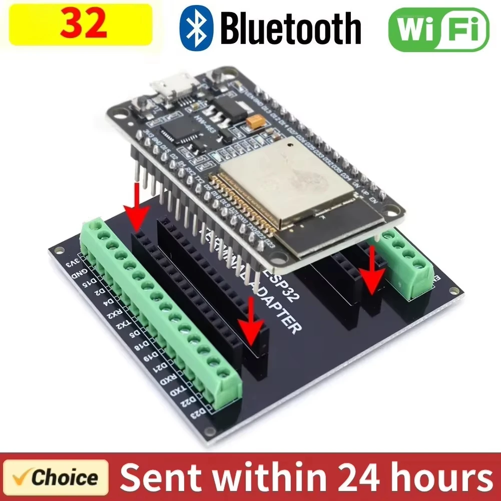 ESP32 Entwicklungsboard WiFi + Bluetooth Modul Ultra-Niedriger Stromverbrauch Dual-Core NodeMCU-32S 32 32D 32U 30-Pin Board Image