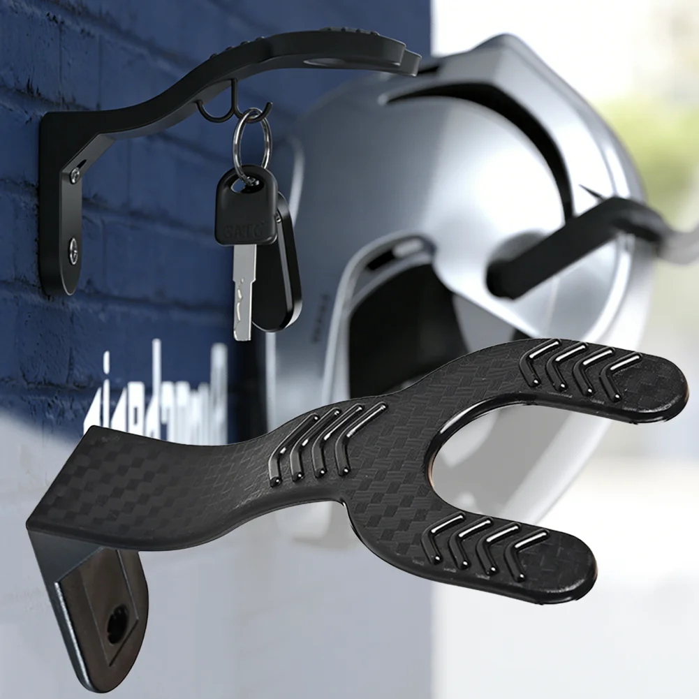 Motorrad Fahrrad Helm Halter Mehrzweck Wand-Helm Haken Universal Lagerung Rack Organizer Moto Zubehör Image