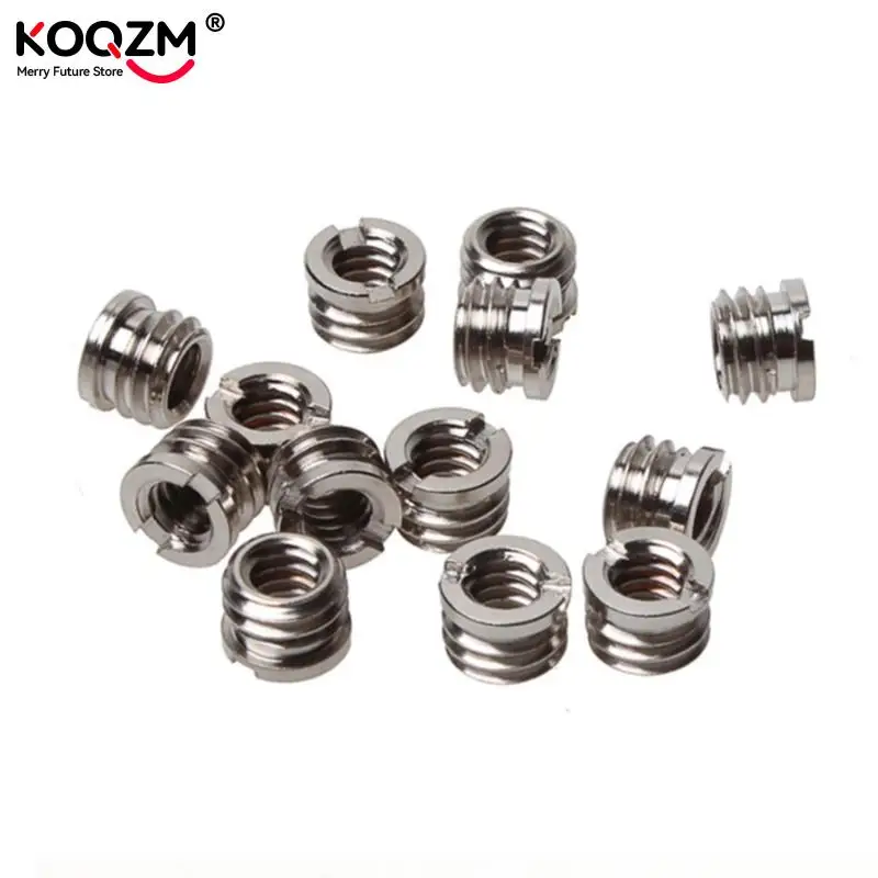5 stücke/pack 1/4 zoll zu 3/8 zoll Konvertieren Schraube Standard Adapter Minderer Buchse Konverter für DSLR Kamera Camcorder stativ Einbeinstativ Image