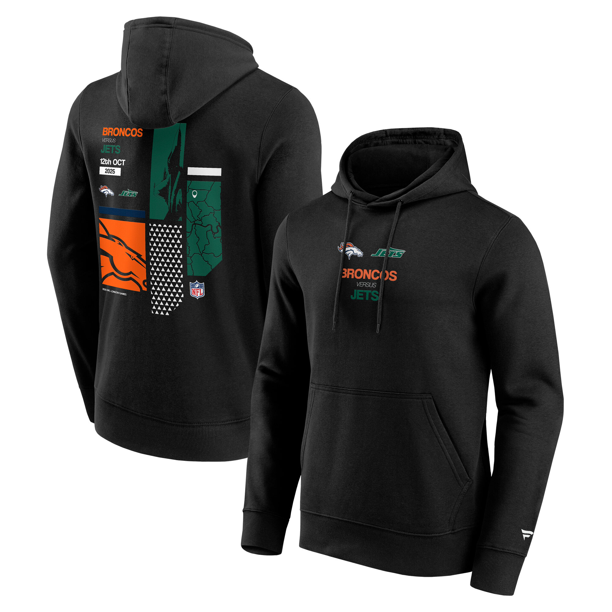"NFL LDN Tottenham Match Up Denver Broncos vs Jets Hoodie - Herren" Image