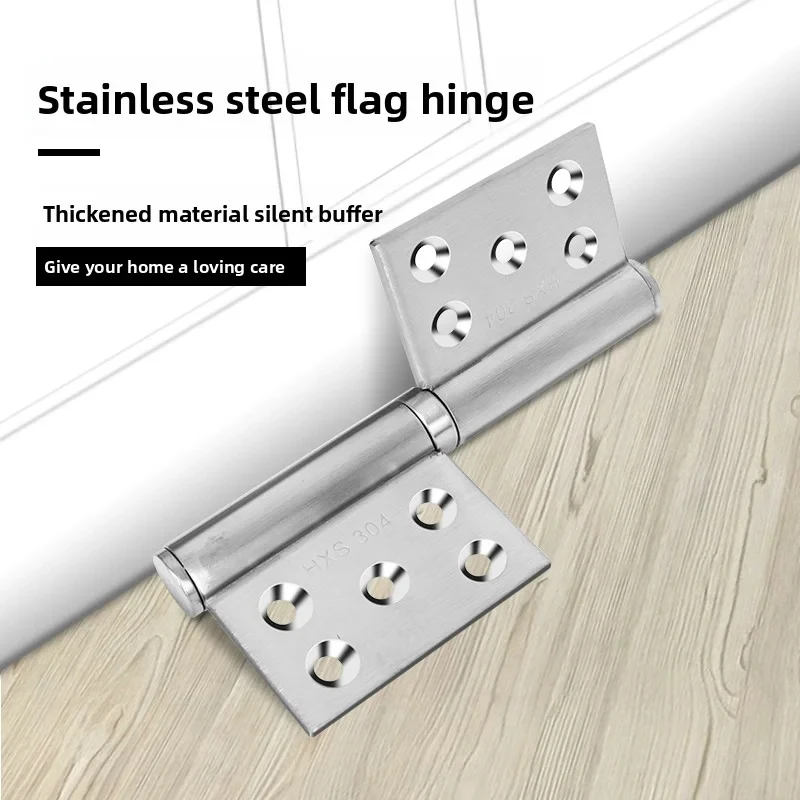 Robustes Abnehmbares Flaggen-Türscharnier Langlebiges Offset-Türscharnier für Metall-Scheunentor Möbel Schloss Schrank Fenster Image