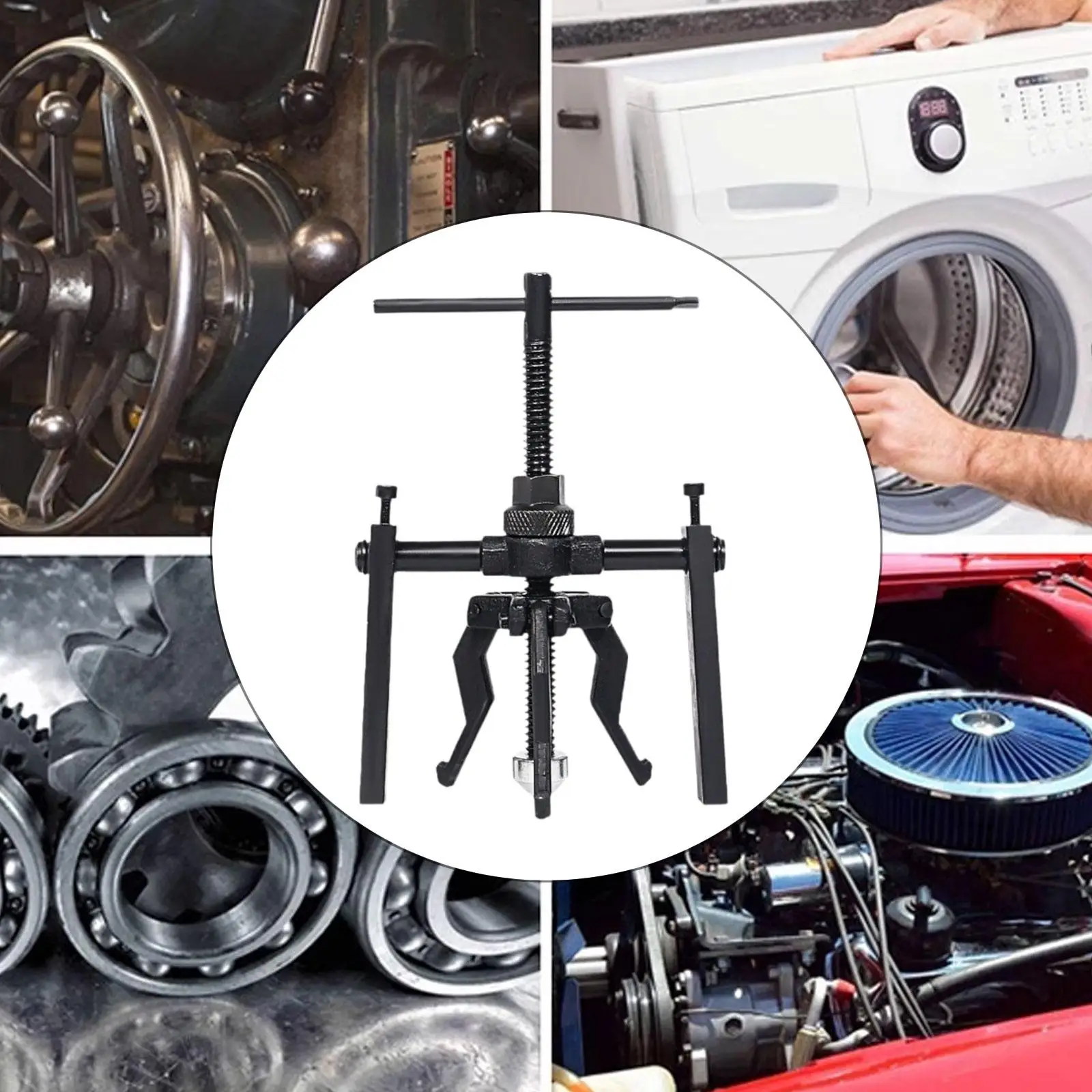 3-Backen-Lager-Abzieher, Getriebe-Abzieher, multifunktional, manuell, professionell Image