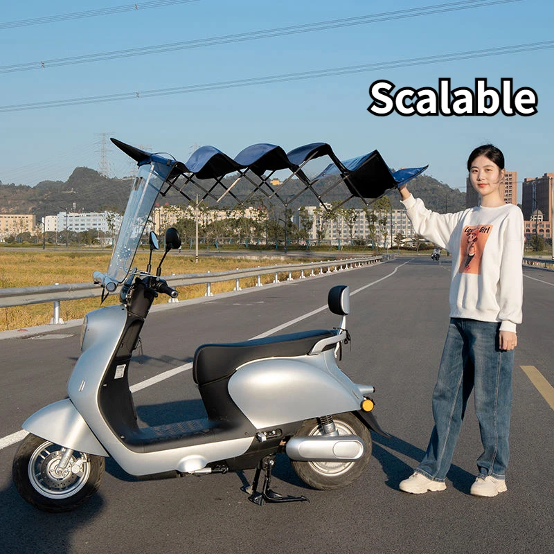 Elektro fahrzeug Markise Sonnenschutz Regenschutz Markise neue Freizeit kleine Batterie Roller Kunststoff Baldachin Roller Regenschirm Image