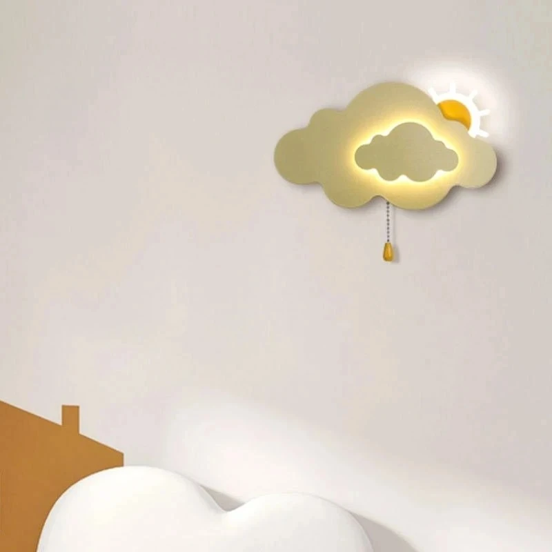 Kinderzimmer Wandlampen Sun Cloud Nachtlicht LED Moderne minimalistische Babyzimmer Junge Mädchen Zimmer Dekor Nachttisch Wandleuchten