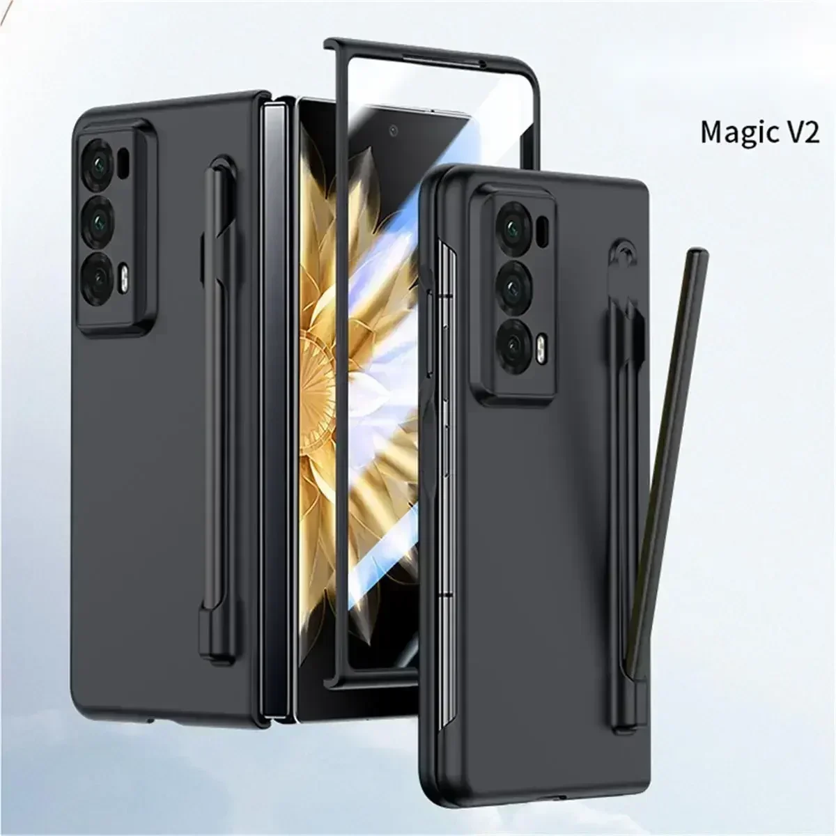 Matte Armor Handyhülle für Honor Magic V3 V2 VS2 PC, Hartschalenschutz, stoßfester Filmschutz mit S-Stifthalter-Abdeckung Image