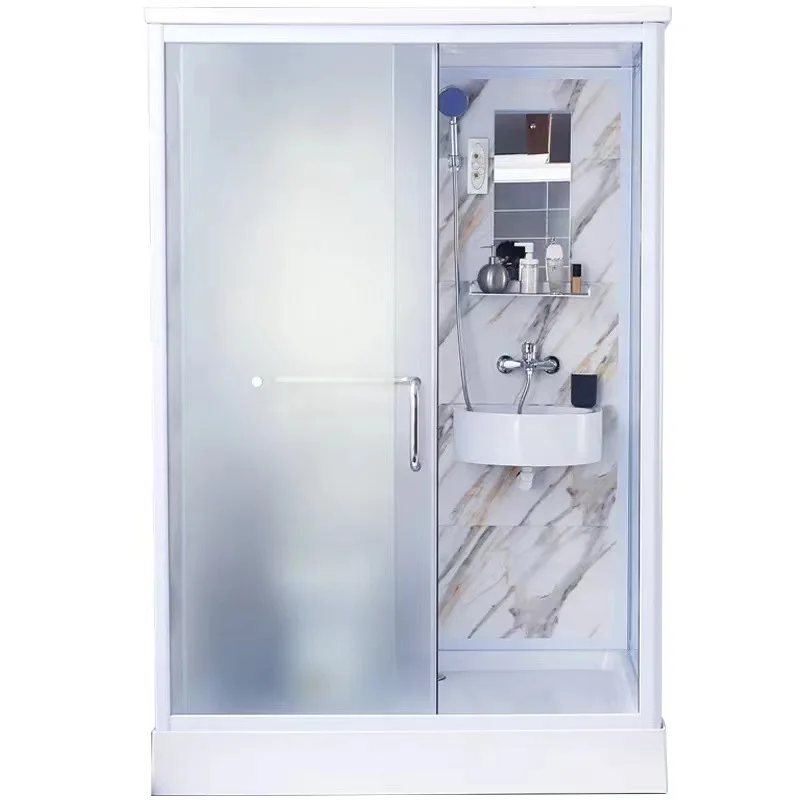 Salle de bain intégrée, salle de douche intégrée, cabine carrée, salle de bain indépendante, salle de bain mobile d'hôtel, salle de douche intégrée