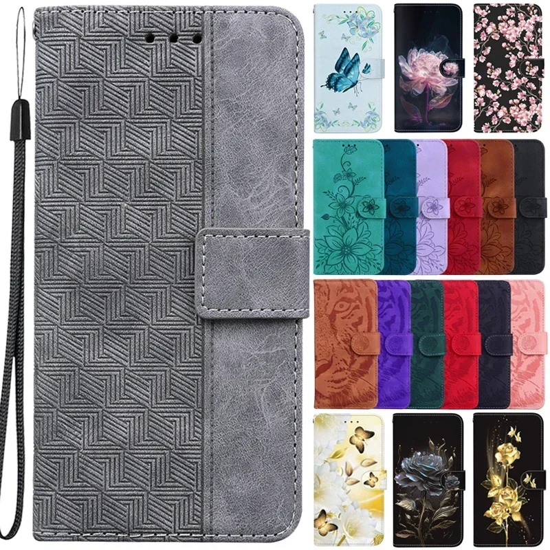 Fundas Moto G86 5G étui pour Motorola Moto G86 étui magnétique pour Capa Moto G86 Coque Textile géométrique portefeuille livre couverture de téléphone