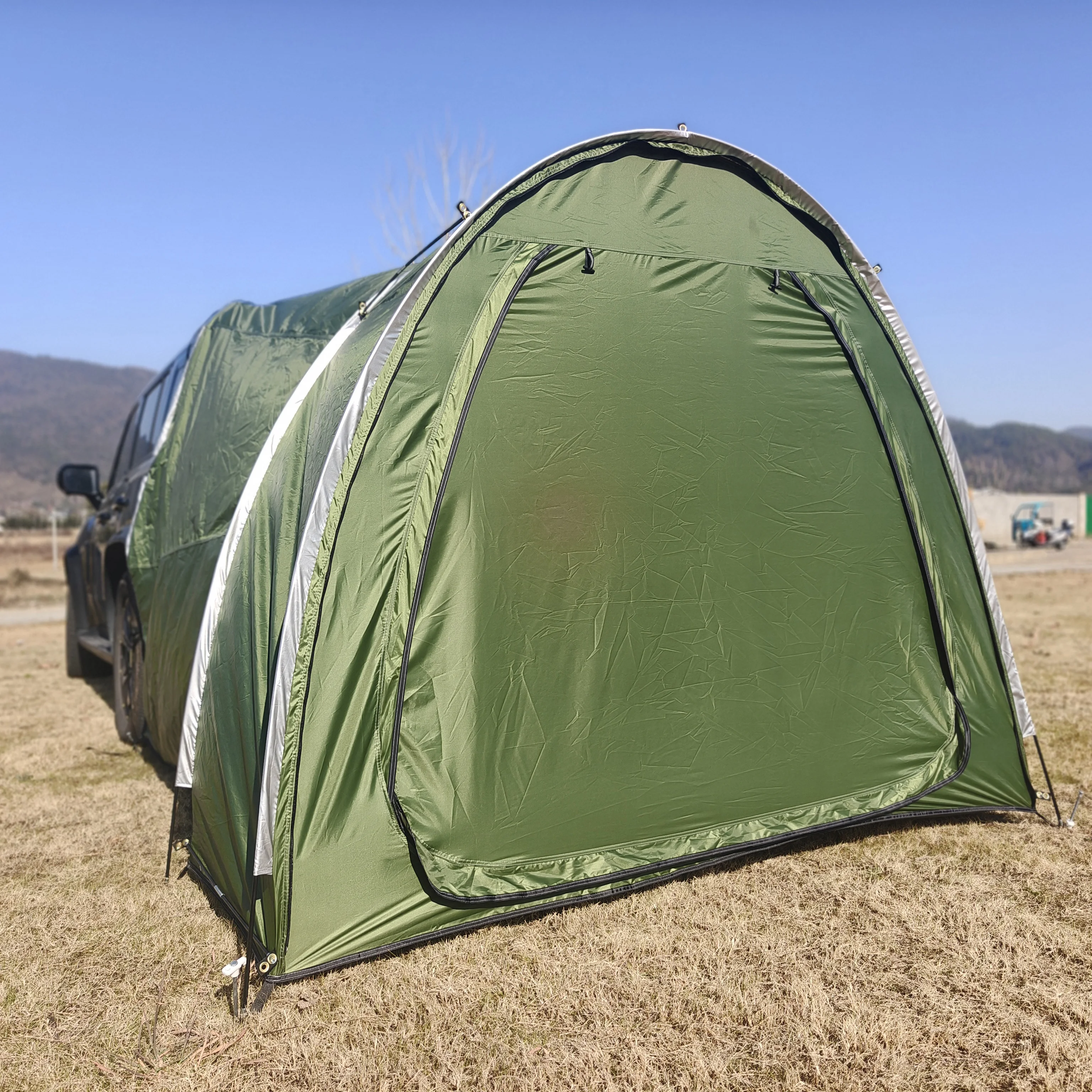 Tente extérieure multi-usage connectable à la voiture, tente pour hayon de voiture, tente de camping pour SUV, tente pour porte-bagages de voiture, tente pour SUV, tente arrière pour voiture de