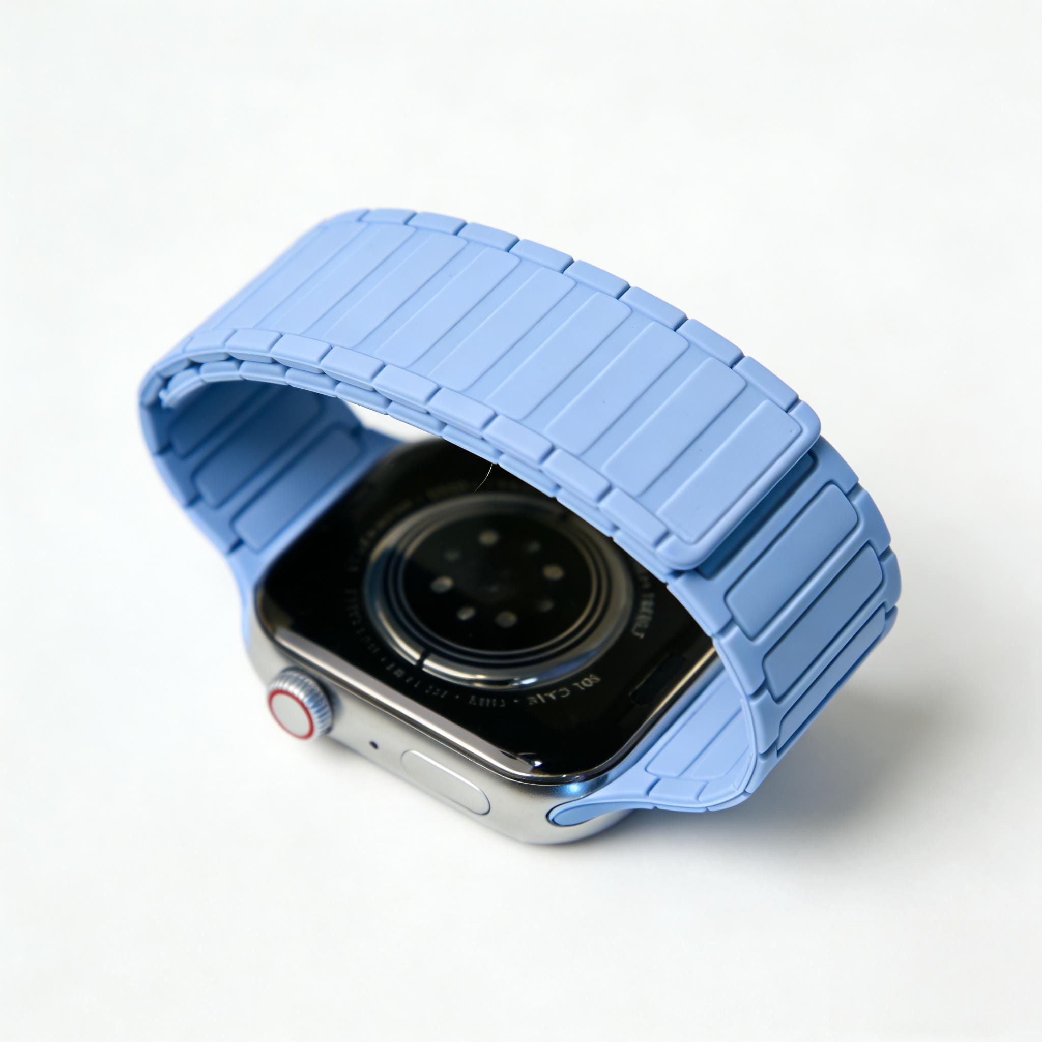 Cinturino magnetico in silicone per Apple Watch da donna, cinturini in silicone per Apple Watch da 49 mm, 46 mm, 45 mm, 44 mm, 42 mm, 41 mm, 40 mm e 3