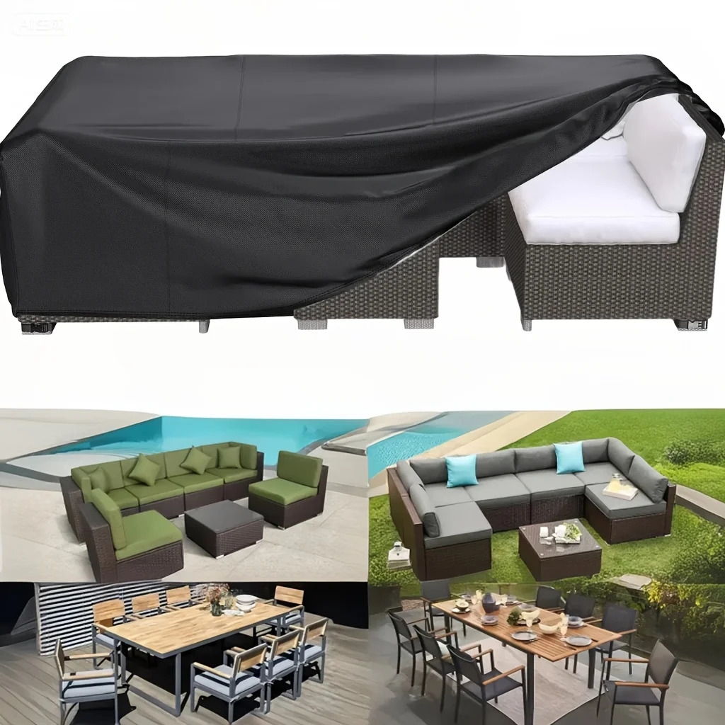 Outdoor Sofa Furniture Covers, Garden Table and Chair Protective Covers, Protect Outdoor Courtyards and Balconies in All Seasons