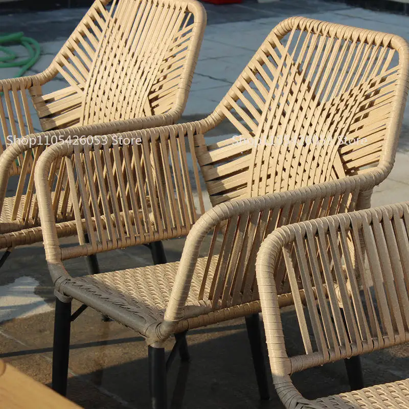 Outdoor,courtyard,combination,leisure,rattan chair,outdoor,garden,open-air, dining table and chairs, waterproof, sun protection