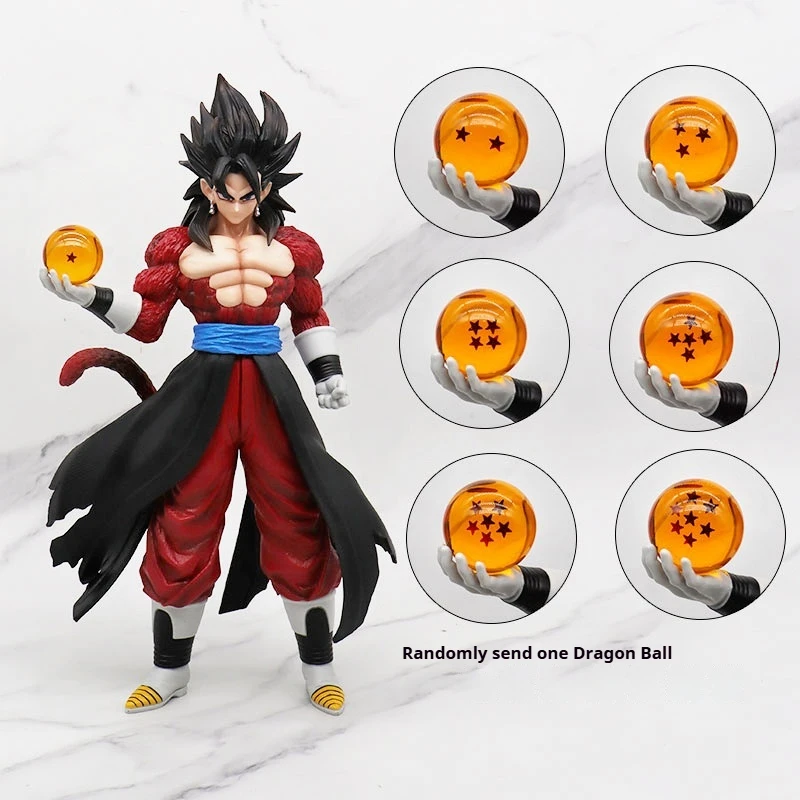 Figurina Anime Dragon Ball Gogeta Ssj4 30cm, Super Saiyan 4 Son Goku Vegeta, Modellino in PVC, Giocattolo d'Azione per Bambini