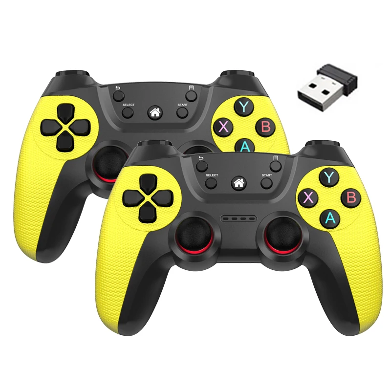 BOYHOM Wireless Doppel-Game-Controller für Linux/Android-Telefon für Game Box Game Stick PC Smart TV Box 2,4 G Gamepad Joystick Image