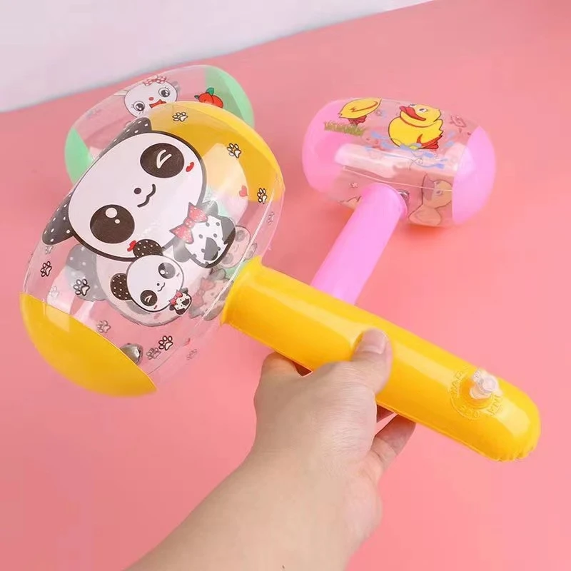 5 stücke Aufblasbare Hammer mit Glocke Nette Cartoon Blasen Party Liefert Aufblasbare Spielzeug Schwimmbad Baby Spielzeug kinder Spielzeug