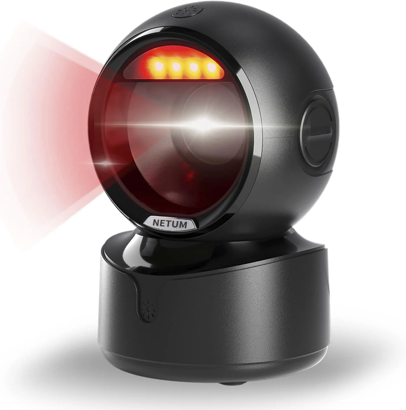 NETUM Desktop 2D QR-Barcode-Scanner, A5 Freisprecheinrichtung, omnidirektionaler USB-Big-Barcode-Leser, 1D QR-Bildschirm, Barcodes-Scannen Image