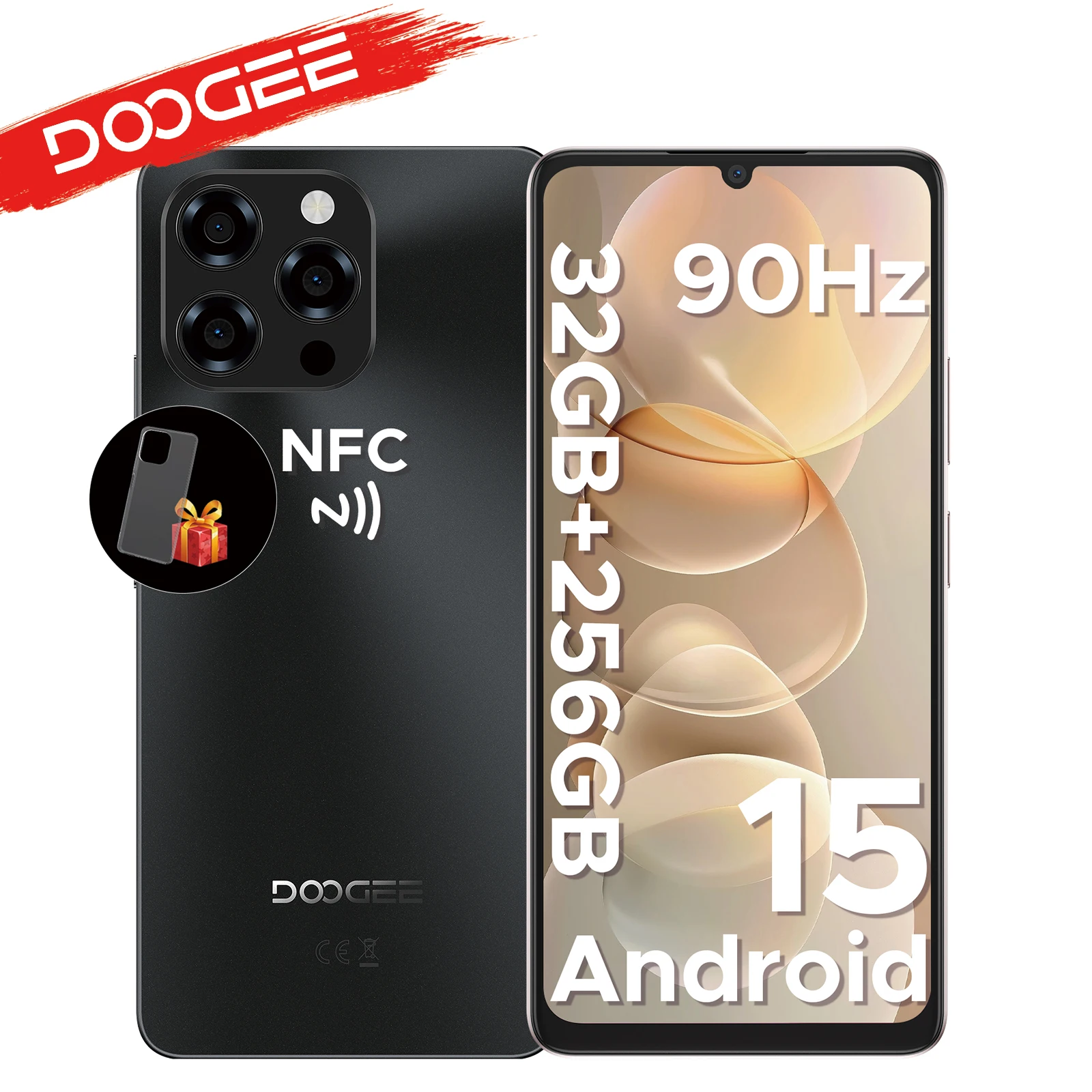 Globale Version DOOGEE Note58 Pro Smartphones Android 15 32 GB RAM 32 GB ROM Akku 6250 mAh großer HD-Bildschirm Smartphone Image