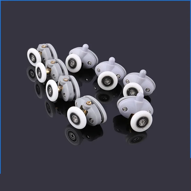 4 stücke-8 teile/satz neue ovale 23mm 25mm abs Nylon Single Pop-up Riemens cheibe Läufer Rad Duschkabine Glass chiebetür Rollen Hardware