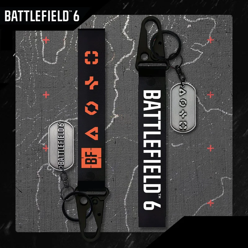 Spiel Battlefield 6, Cosplay Schlüsselanhänger, doppelseitig, Ornament, Schlüsselanhänger, Druck, Gurtband, Schild, Dekorationen, Schlüsselanhänger, Zubehör, Requisite Image