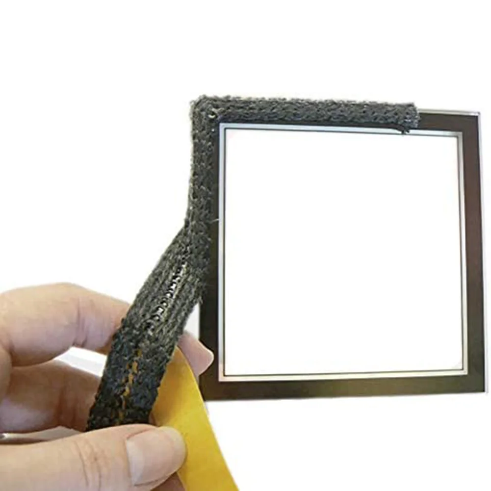 1 Rolle 2,5m Dichtungsband Ofen-Dichtungsband Luftauslass-Dichtungsstreifen 18x3mm Schwarz Kamin-Türdichtungen Glasfaser Kamin-Ofen-Feuerband