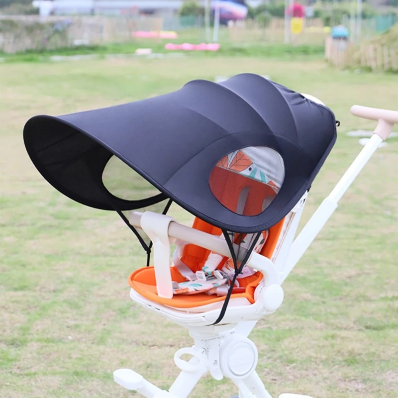 Leichte Kinderwagen-Sonnenschutz, atmungsaktiv, Kinderwagen-Sonnenschutz, Kinderwagen-Sonnenschutz, blockiert Sonnenlicht QX2D