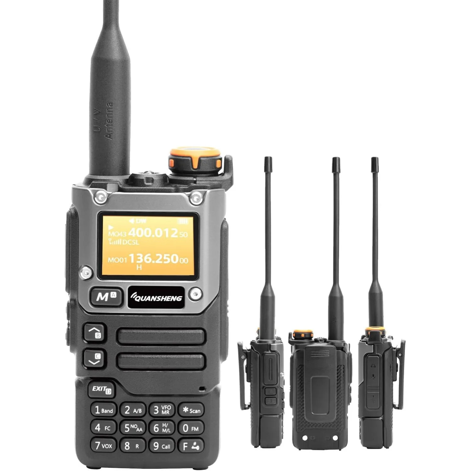 Quansheng UV-K6 Handtransceiver USB Typ C DTMF VHF UHF FM AM NOAA Drahtloser Kommunikator UV-K5(8) Zweiwegeradio Image