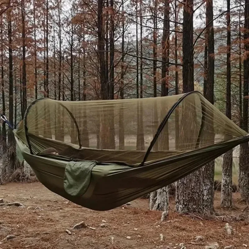 Outdoor-Hängematte mit integriertem Moskitonetz, Camping- und Freizeit-Hängebett