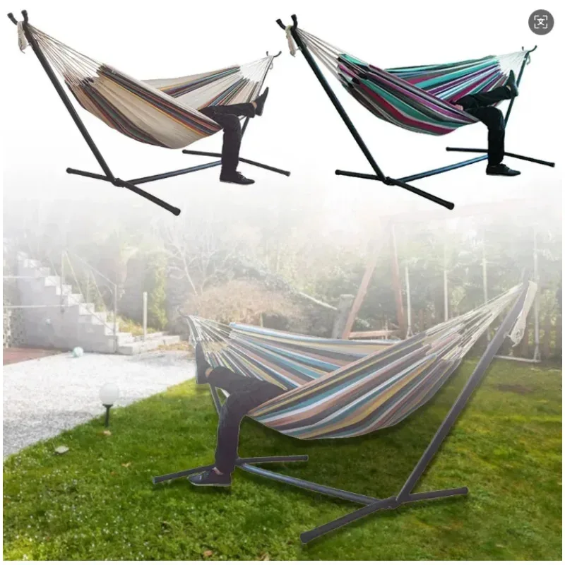 Tragbarer Hängesessel aus Segeltuch für Hof, Outdoor, Camping, Schaukelbett, 600D Oxford-Stoff, Reise- und Freizeitliege mit Anti-Rollover-Funktion (ohne Ständer)