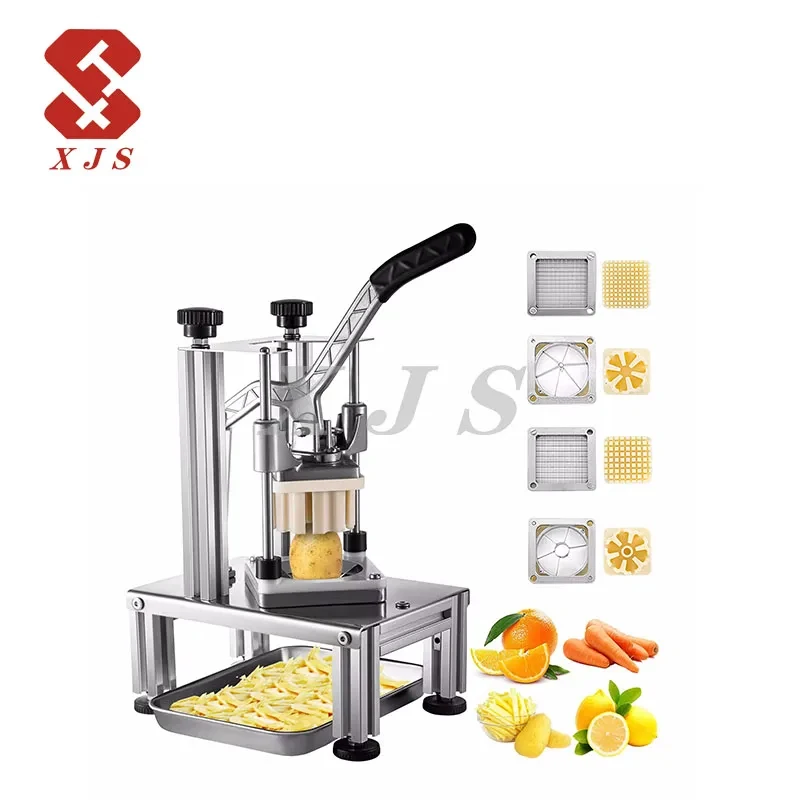 Gemüse- und Obstschneidemaschine Kommerzieller Vertikaler Manueller Kartoffelschneider Image