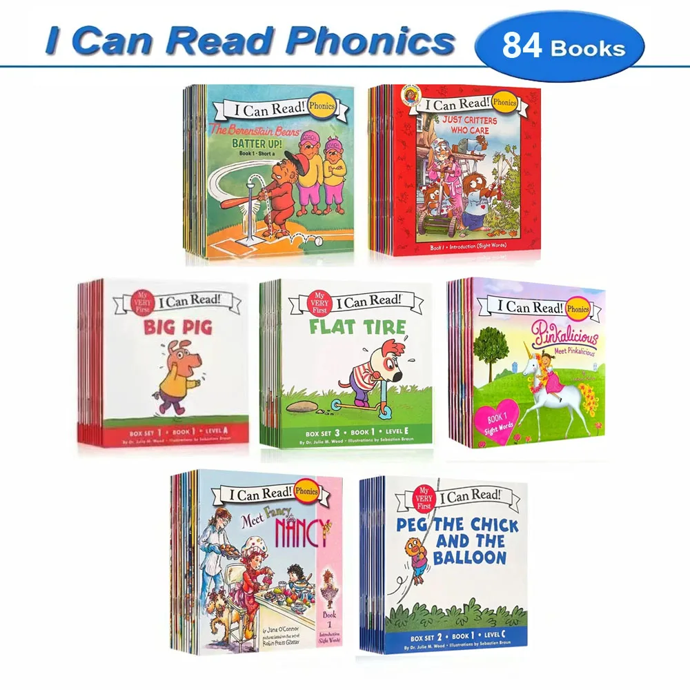 Ich kann Phonics 12 Bücher/Set „Meine sehr erste Bilderbücher lesen“ Englische Geschichte Taschenbuch für Kinder Kinder Baby Montessori Lesen Image
