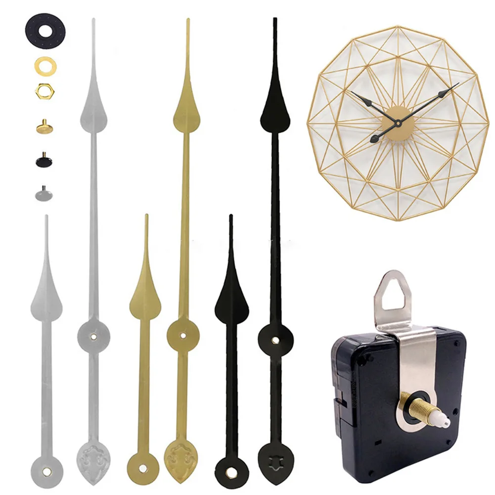 1Set Hohe Drehmoment Lange Stille Quarzuhr Bewegung Mechanismus Ersatz DIY Wanduhr Uhren Reparatur Teile Zubehör Image