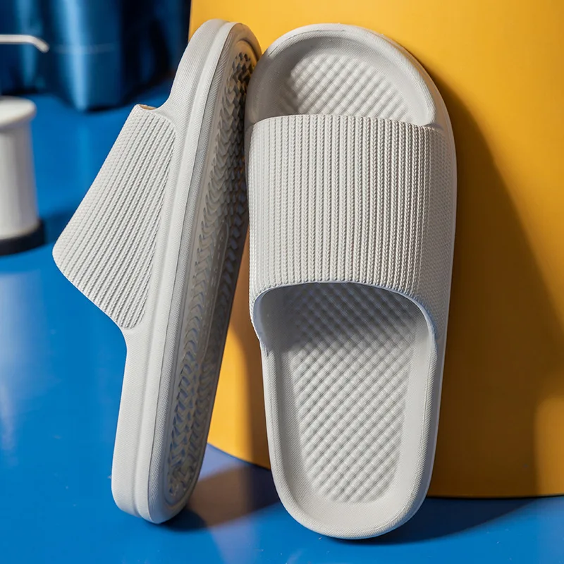 Große Größe 47, 48, Herren-Hausschuhe, leichtes EVA, weiche Sohle, bequem, Freizeitschuhe, Zuhause, Badezimmer, rutschfeste Flip-Flops, Sommer-Strandsandalen