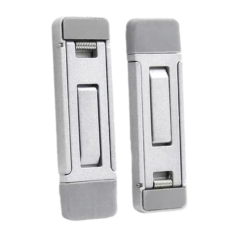 2 Stück/Set universeller tragbarer unsichtbarer Laptop-Ständer, Mini-Aluminium-Laptop-Füßeheber, faltbarer Laptop-Kühl-Riser Image
