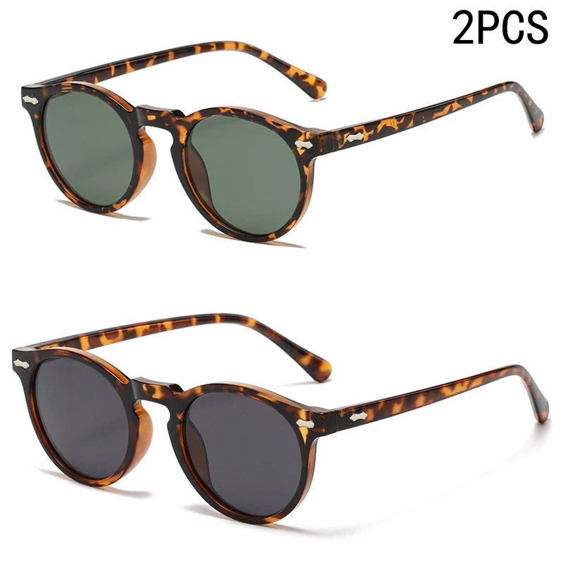 2PCS Neue Stil Von Retro Gläser Runde Mode Mita Sonnenbrille Personalisierte Sonnenbrille JH3053 Image