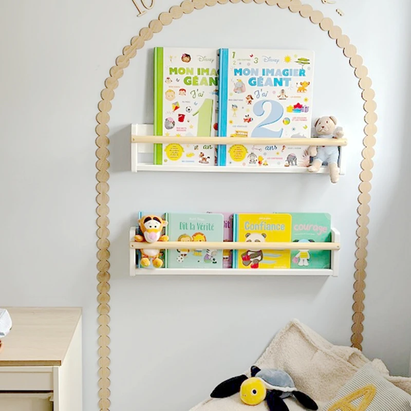 Moderne unvollendete Holz Wandbogen Dekor Kinderzimmer Wanddekoration rustikale Holz Wandbogen Rahmen DIY Kinderzimmer Bogen Wandtattoo