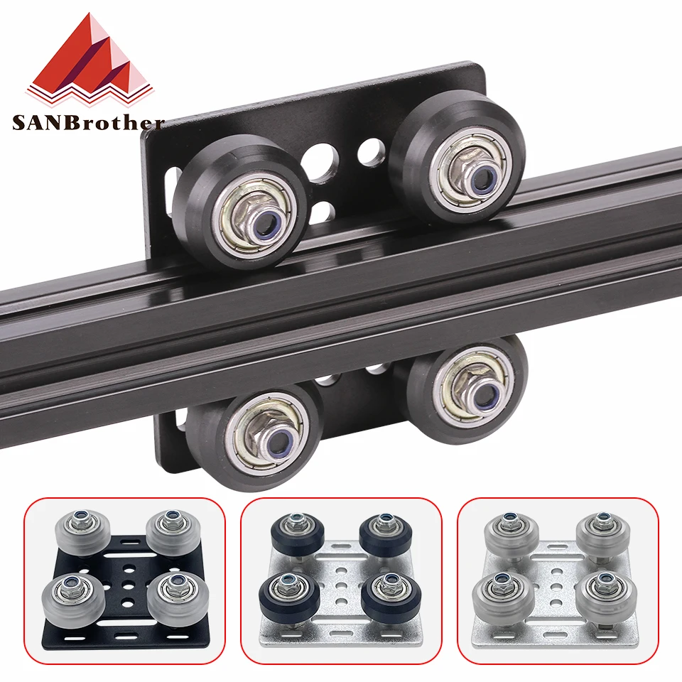 1set 3D Drucker Teile V-Openbuildd Räder V Gantry Plat Set Spezielle Gleitplatte Pulley Für 2020/2040 V schlitz Aluminium Profile Image