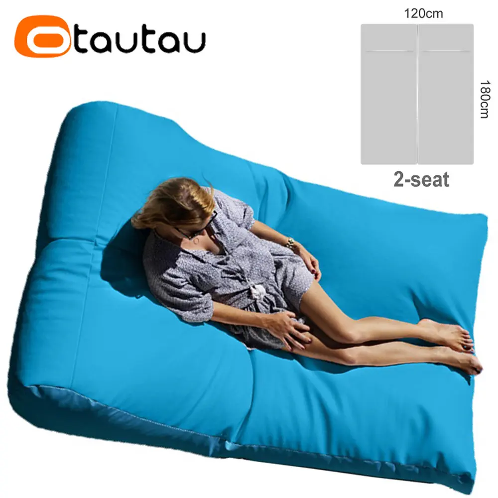 Otautau 2-Sitzer Outdoor Sitzsack Hocker Abdeckung kein Füllstoff wasserdicht Strand Garten Camp Chaiselongue Schlafs ofa Pool Puff Sack