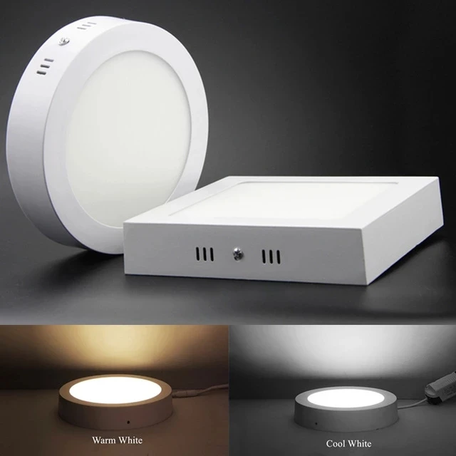Moderne LED Decken leuchte quadratische Decken leuchten warmer kalter Glanz 110V-220V 9W 15W 25W Panel Licht für Wohnzimmer Schlafzimmer Licht