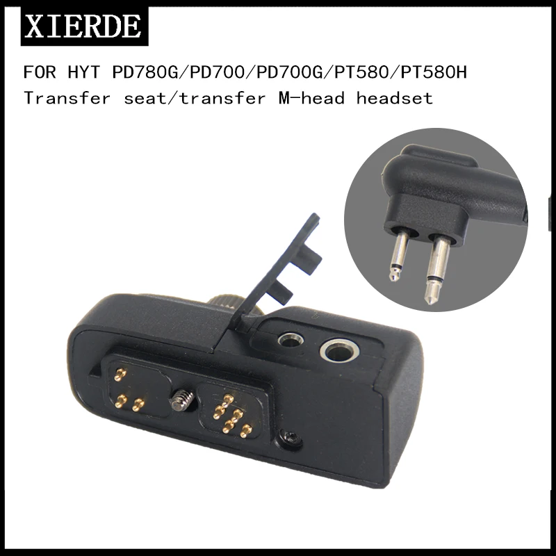 Audio-Adapter-Anschluss für Hytera PD700 PD780 PT580H PD705 PD785 PD782 PD702 PD706 PD786 PD790 PD795 PD796 PD792 Walkie Talkie Image