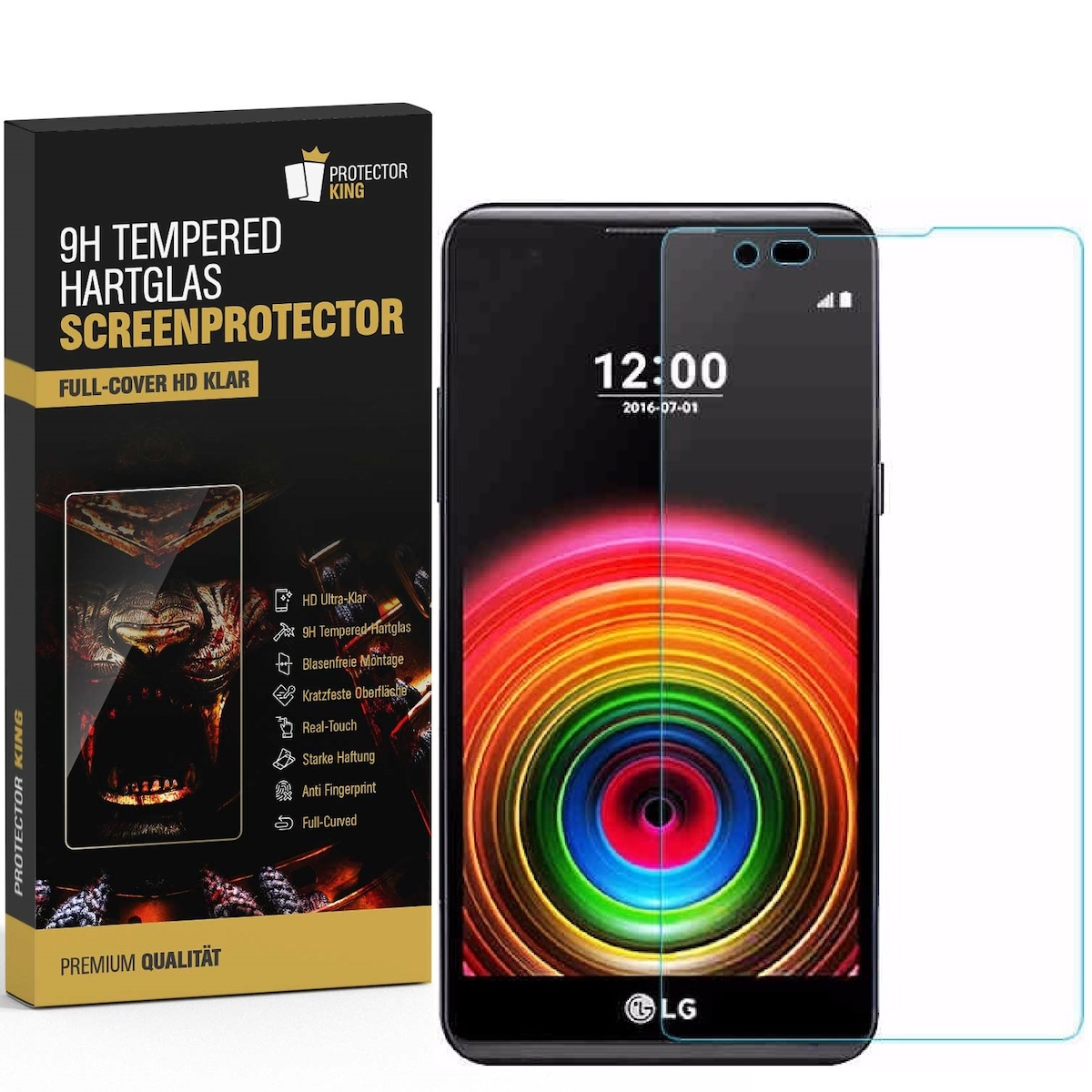 3x 9H Hartglasfolie für LG X Power Panzerfolie Displayglas Schutzglas HD Ultra KLAR Panzerglas Schutzfolie Image