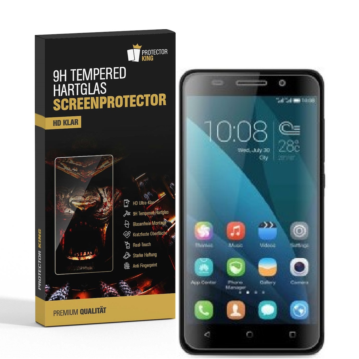 4x 9H Hartglasfolie für Huawei Honor 4X Panzerfolie Displayschutzfolie HD KLAR Panzerglas Schutzfolie Image