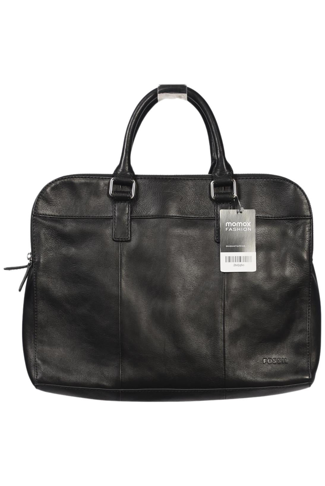 Fossil Damen Handtasche gross Leder, Gr. , Schwarz, Leder / kein / Etikett